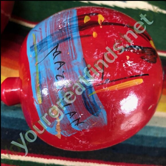 Vintage Mexican Maracas Made of Gourds - Picture 5 of 5